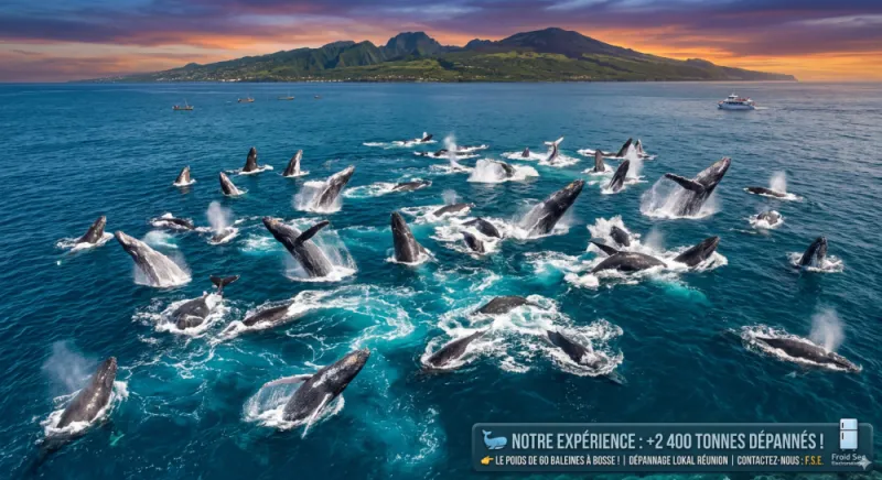 L'expertise F.S.E en chiffres Le poids de 60 baleines en dépannage électroménager