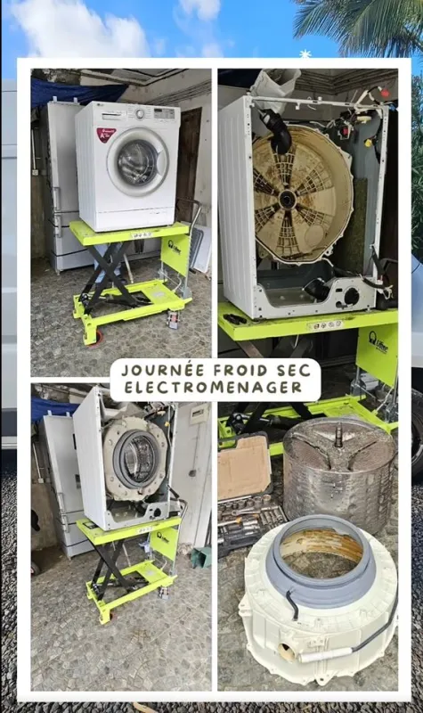 machine à laver changement roulement et  Froid Sec Electroménager a Saint Leu 