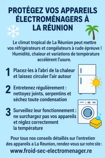 Froid sec et climat tropical : comment protéger vos appareils électroménagers à La Réunion, Saint-Pierre, Froid Sec Électroménager