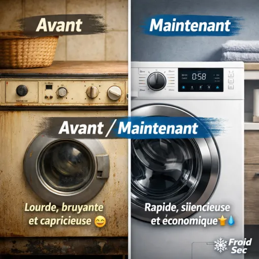 La machine à laver d’hier et d’aujourd’hui – Froid Sec Électroménager 2026, Saint-Pierre, Froid Sec Électroménager