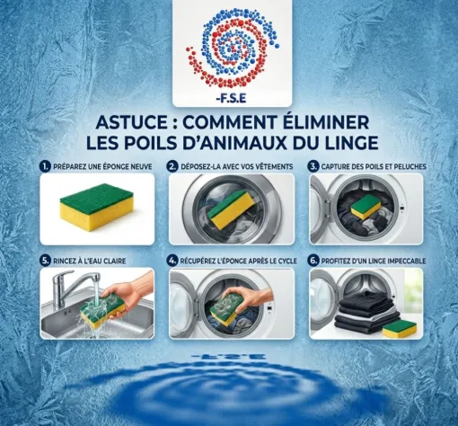 Astuce infaillible pour enlever les poils d'animaux en machine à laver