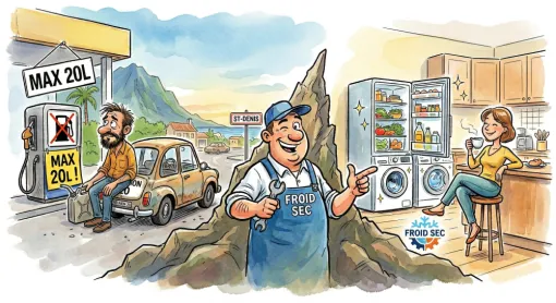 Garde ton essence pour rouler, Froid Sec s'occupe de ton foyer ! 🚗💨