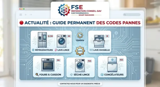 Guide  Code Panne Froid Sec Electroménager à Saint Pierre