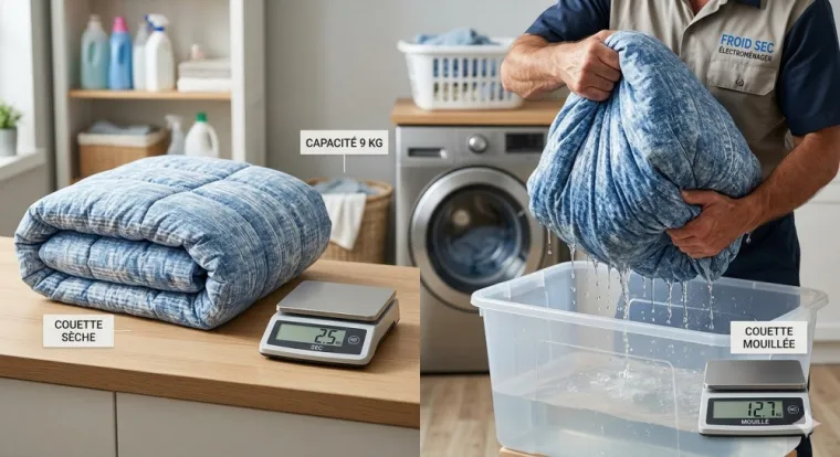 Pourquoi votre machine de 9 kg ne peut pas supporter 9 kg de linge