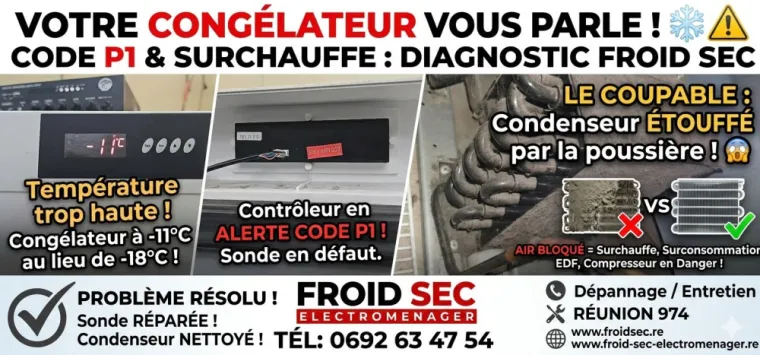 code-P1-condenseur-sale-froid-sec-electromenager